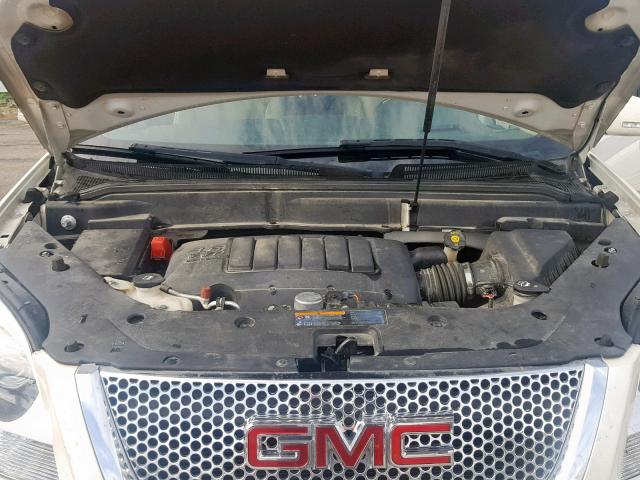 1GKKVTED7BJ345146 - 2011 GMC ACADIA DEN WHITE photo 7