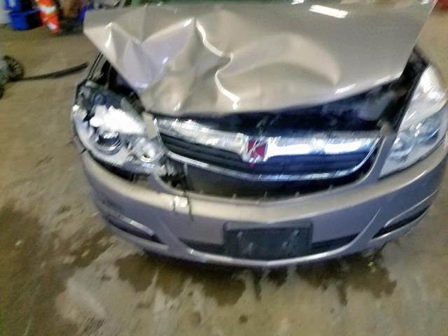 1G8ZS57N18F101096 - 2008 SATURN AURA XE GRAY photo 9