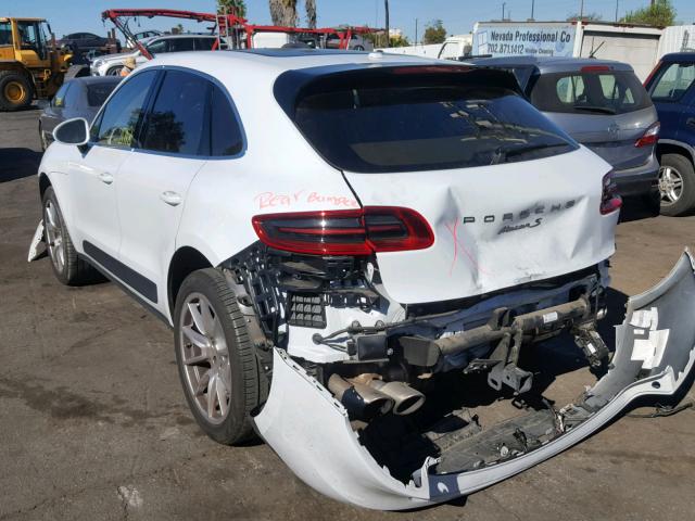 WP1AB2A50GLB51755 - 2016 PORSCHE MACAN S WHITE photo 3