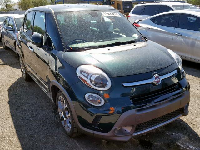 ZFBCFADH0EZ014682 - 2014 FIAT 500L TREKK GREEN photo 1