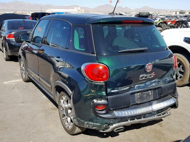 ZFBCFADH0EZ014682 - 2014 FIAT 500L TREKK GREEN photo 3