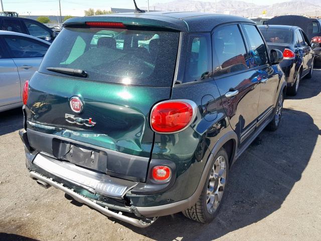 ZFBCFADH0EZ014682 - 2014 FIAT 500L TREKK GREEN photo 4