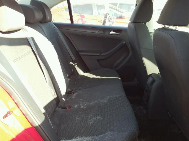 3VW2K7AJ8EM229529 - 2014 VOLKSWAGEN JETTA BASE 红色 照片 6