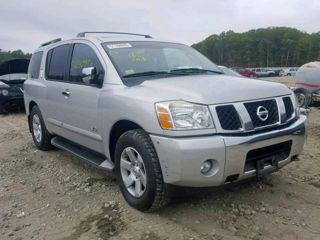 5N1AA08B85N720725 - 2005 NISSAN ARMADA SE SILVER photo 1