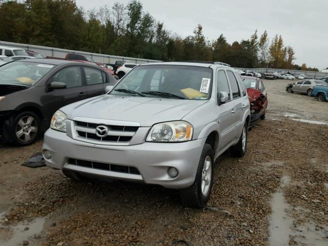 4F2CZ061X5KM59602 - 2005 MAZDA TRIBUTE S SILVER photo 2