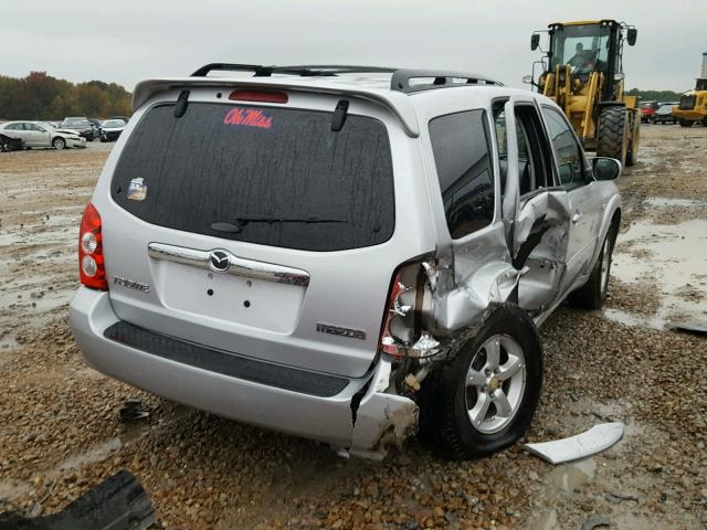 4F2CZ061X5KM59602 - 2005 MAZDA TRIBUTE S SILVER photo 4