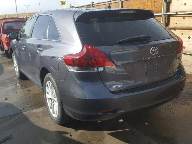 4T3BA3BB6FU068698 - 2015 TOYOTA VENZA LE GRAY photo 3