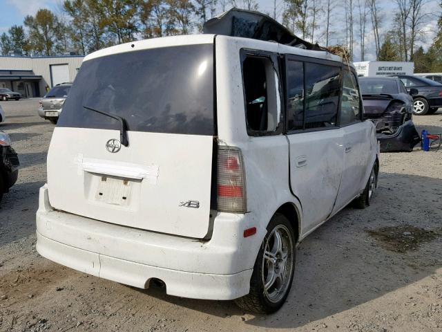 JTLKT334X54022625 - 2005 TOYOTA SCION XB თეთრი ფოტო 4
