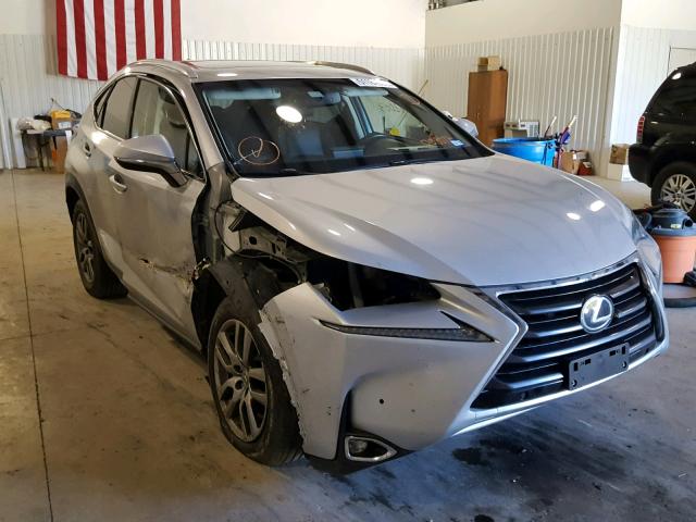 JTJBARBZ8F2008072 - 2015 LEXUS NX 200T SILVER photo 1