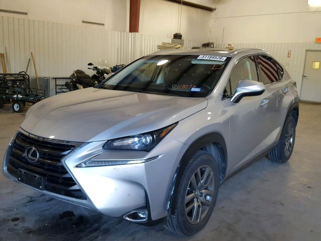 JTJBARBZ8F2008072 - 2015 LEXUS NX 200T SILVER photo 2