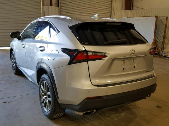 JTJBARBZ8F2008072 - 2015 LEXUS NX 200T SILVER photo 3