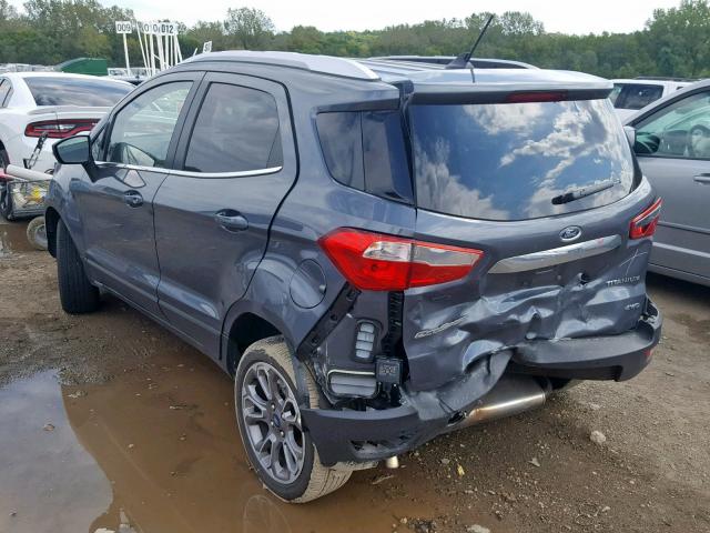 MAJ6S3KL3KC296572 - 2019 FORD ECOSPORT T GRAY photo 3