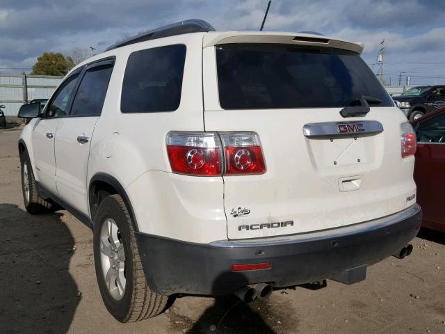 1GKEV137X8J251074 - 2008 GMC ACADIA SLE WHITE photo 3