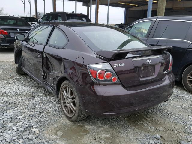 JTKDE167890281497 - 2009 TOYOTA SCION TC 栗色 照片 3