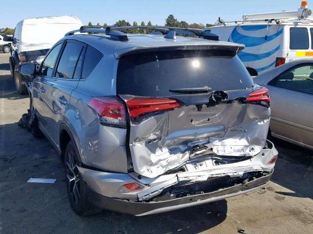 JTMJJREV5JD187949 - 2018 TOYOTA RAV4 HV SE BLUE photo 3