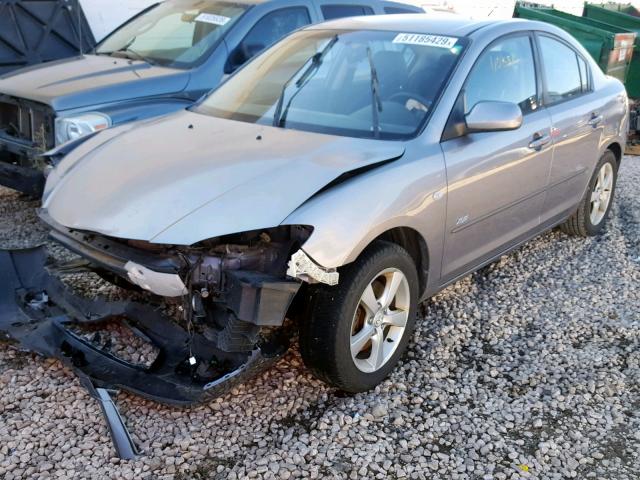 JM1BK123551283688 - 2005 MAZDA 3 S SILVER photo 2