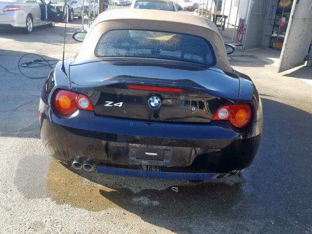 4USBT334X3LS43487 - 2003 BMW Z4 2.5 BLACK photo 6