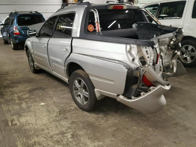 4S4BT63C666107077 - 2006 SUBARU BAJA TURBO SILVER photo 3