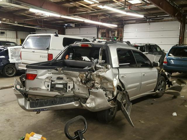 4S4BT63C666107077 - 2006 SUBARU BAJA TURBO SILVER photo 4