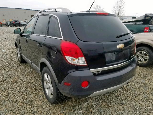 3GNAL2EK6CS627212 - 2012 CHEVROLET CAPTIVA SP BLACK photo 3