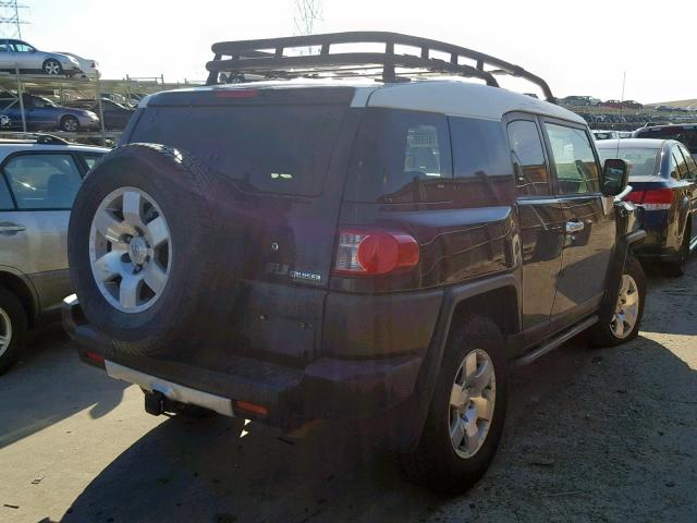 JTEBU11F88K047617 - 2008 TOYOTA FJ CRUISER BLACK photo 4