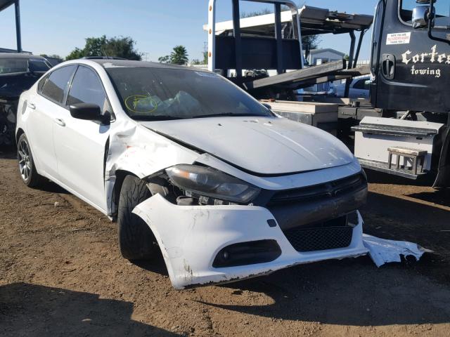 1C3CDFBBXFD166048 - 2015 DODGE DART SXT WHITE photo 1