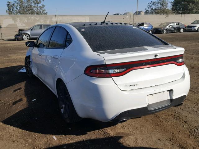 1C3CDFBBXFD166048 - 2015 DODGE DART SXT WHITE photo 3