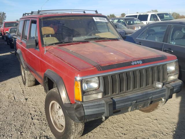 1JCML7835HT079979 - 1987 JEEP CHEROKEE C RED photo 1