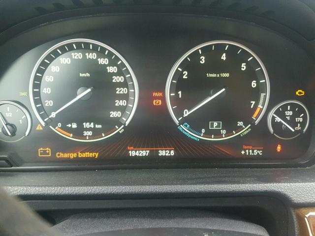 WBASP4C53BC341877 - 2011 BMW 550 XIGT CHARCOAL photo 8