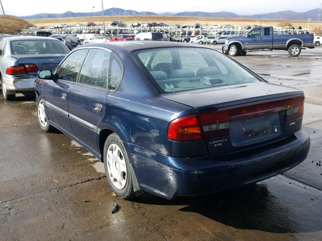 4S3BE635927205928 - 2002 SUBARU LEGACY L BLUE photo 3