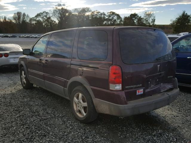 1GMDV33LX6D127801 - 2006 PONTIAC MONTANA SV MAROON photo 3