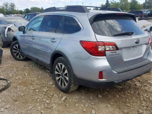 4S4BSENC5G3332684 - 2016 SUBARU OUTBACK 3. SILVER photo 3