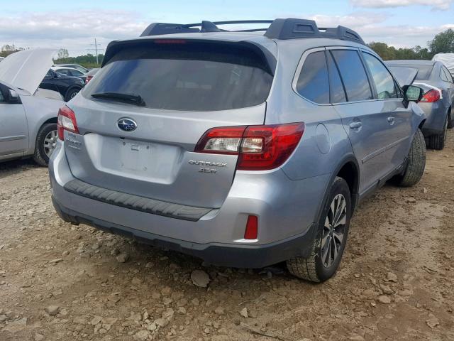 4S4BSENC5G3332684 - 2016 SUBARU OUTBACK 3. SILVER photo 4