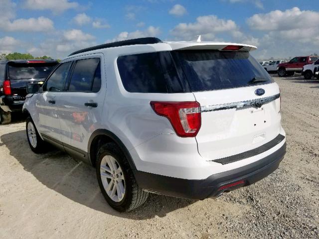 1FM5K7B87GGB43729 - 2016 FORD EXPLORER WHITE photo 3