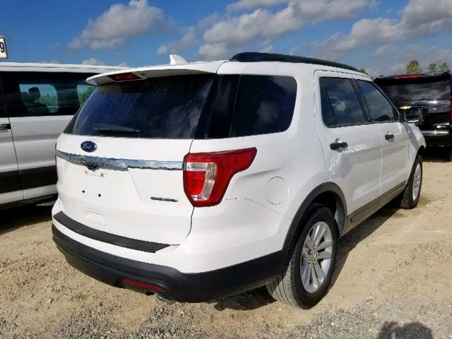 1FM5K7B87GGB43729 - 2016 FORD EXPLORER WHITE photo 4