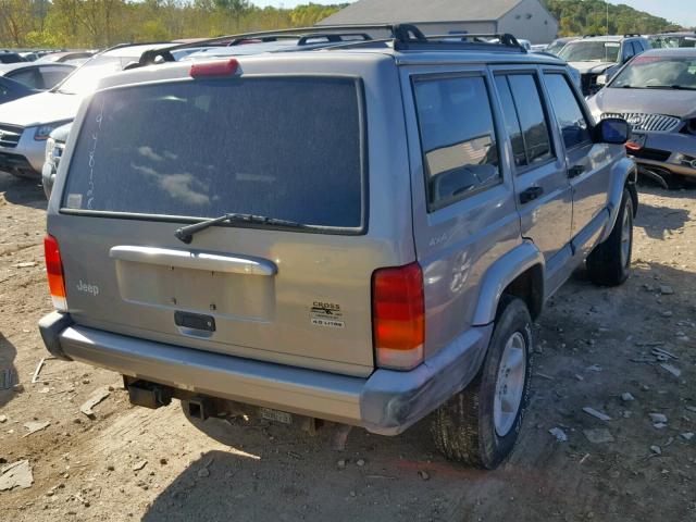 1J4FF48S31L529510 - 2001 JEEP CHEROKEE S GRAY photo 4