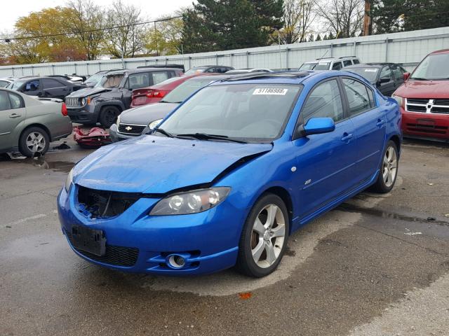 JM1BK323X51237088 - 2005 MAZDA 3 S BLUE photo 2