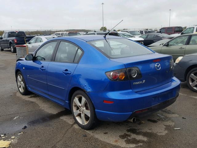 JM1BK323X51237088 - 2005 MAZDA 3 S BLUE photo 3