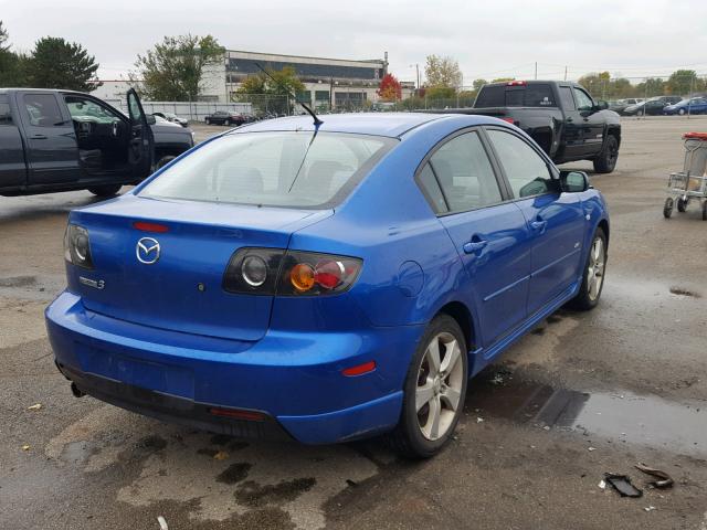 JM1BK323X51237088 - 2005 MAZDA 3 S BLUE photo 4