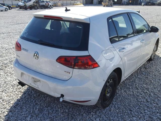 3VW217AU1HM026533 - 2017 VOLKSWAGEN GOLF S WHITE photo 4