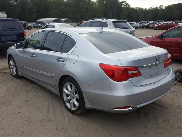 JH4KC1F39EC005130 - 2014 ACURA RLX SILVER photo 3