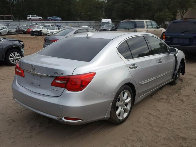 JH4KC1F39EC005130 - 2014 ACURA RLX SILVER photo 4