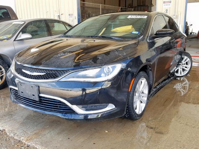 1C3CCCAB7FN683417 - 2015 CHRYSLER 200 LIMITE BLACK photo 2