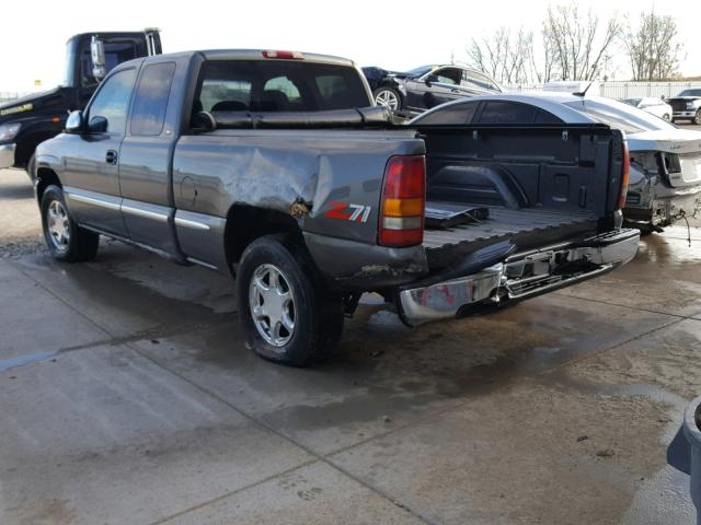 1GTEK19TXXE504409 - 1999 GMC NEW SIERRA GRAY photo 3