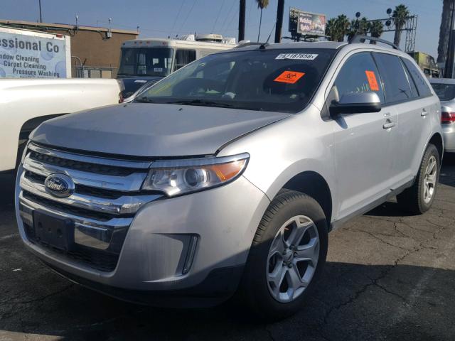 2FMDK3JC0CBA04215 - 2012 FORD EDGE SEL SILVER photo 2