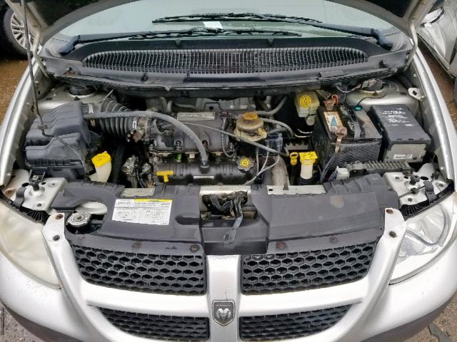 1B4GP25362B712462 - 2002 DODGE CARAVAN SE SILVER photo 7