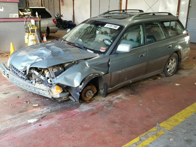 4S3BH686047614024 - 2004 SUBARU LEGACY OUT GREEN photo 2