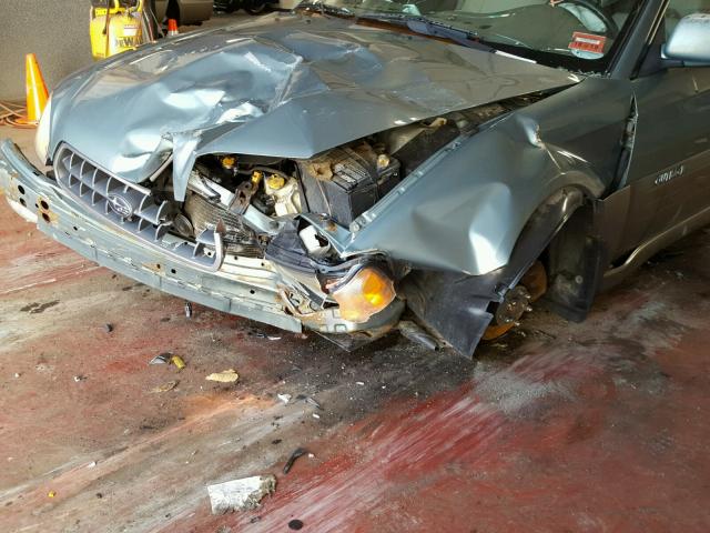 4S3BH686047614024 - 2004 SUBARU LEGACY OUT GREEN photo 9