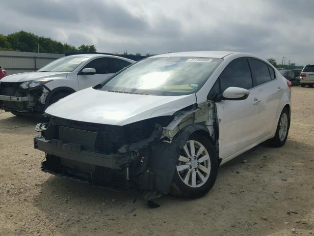 KNAFX4A8XE5113995 - 2014 KIA FORTE EX WHITE photo 2