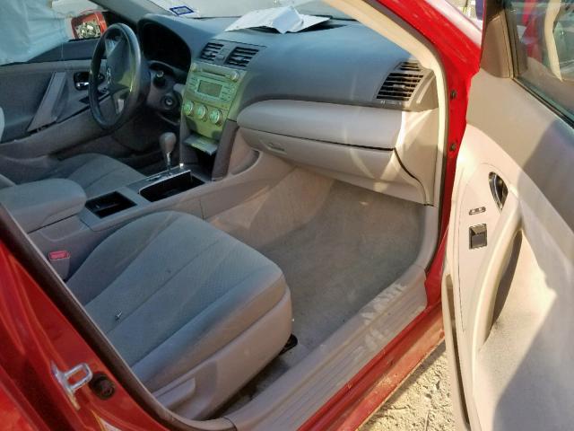 4T1BK46K97U049893 - 2007 TOYOTA CAMRY LE RED photo 10